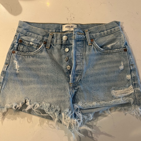 Agolde Parker Vintage Cut Off shorts size 24 - Picture 1 of 3